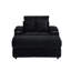 Canapé en velours côtelé extensible confortable noir moderne parfait pour les appartements et les bureaux