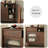 Retro Nut-Brown Solid Wood Sideboard-1061967052