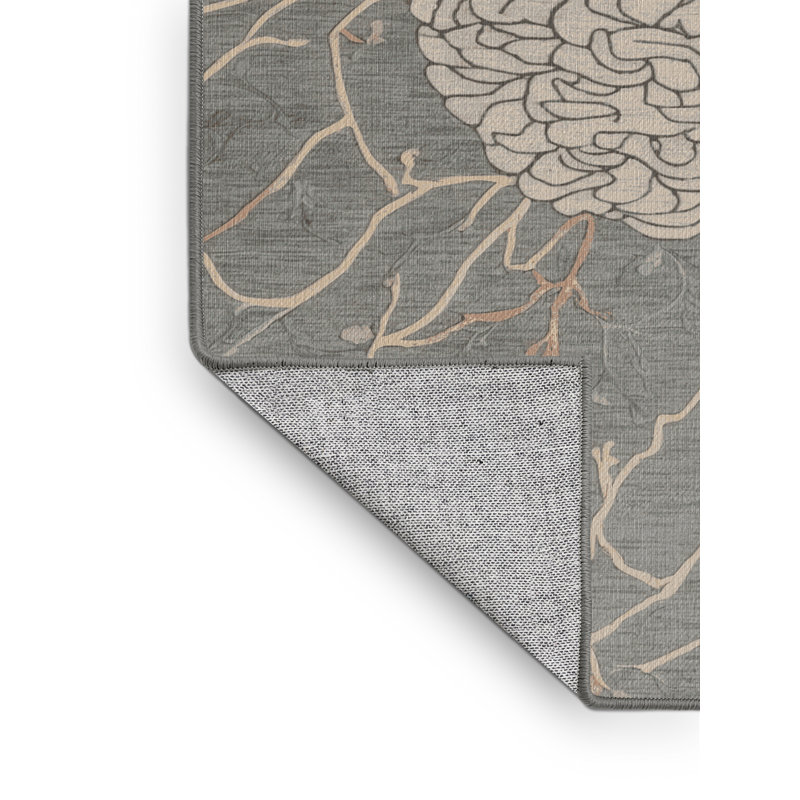 Tapis gris lavable à la machine