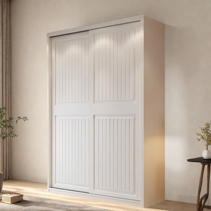 Garde-robe simple de couleur unie, H 78,74 po x l 51,18 po x P 24,41 po