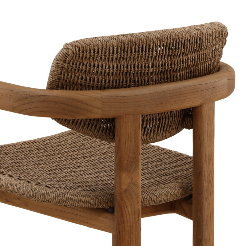 Alva Outdoor Dining Chair Light Brown