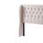 Beige Elegant Tufted Wingback Headboard-930728996