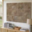 La toile crée une texture homogène mettant en vedette une série de lignes entrelacées d'art ondulé dans une palette de couleurs beige chaud-1345175440