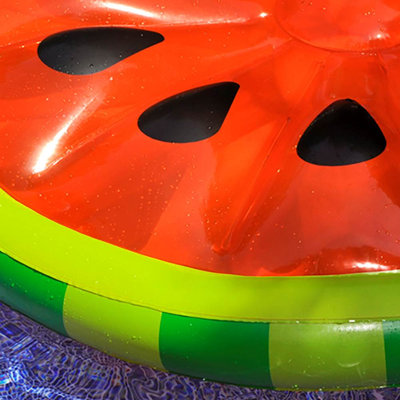 Radeau gonflable de tranche de melon d'eau