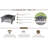 Fire Sense Stonemont Wood Burning Firepit for Camping Included Screen Lift Tool - Square - Black