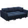 7-Piece Velvet Freely Combined Modular Sofa L Shaped Couch Variable Sofa Bed Sleeper Apartment Living room Sectional Storage Sofa