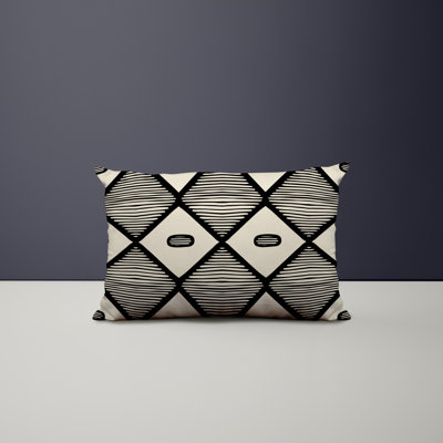 Polyester/Polyester Blend Lumbar Rectangular Indoor/Outdoor Pillow Cover & Insert