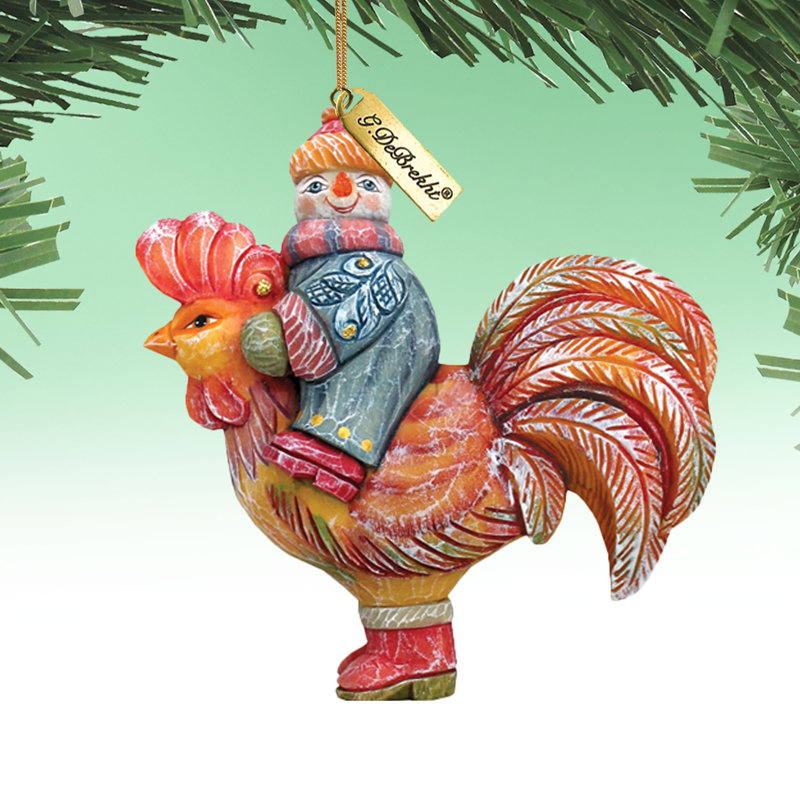 Derevo 4'' Handmade Hanging Figurine Ornament