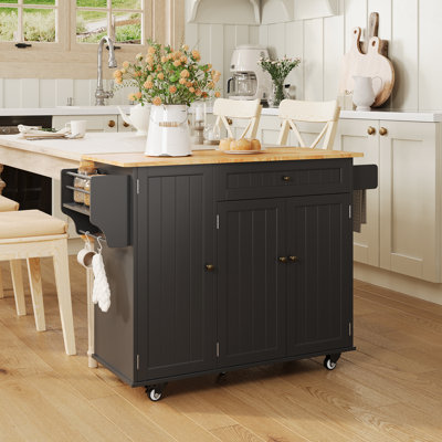 Wood Kitchen Island by Winston Porter