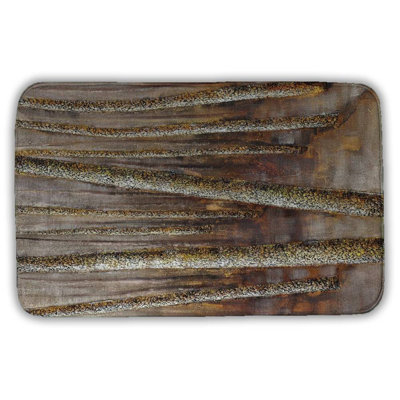 Forest Bath Mat with Non-Slip Backing - Quick Dry Memory Foam Bathroom Rug - Absorbent - Modern Plush Spa-Style - Machine Washable