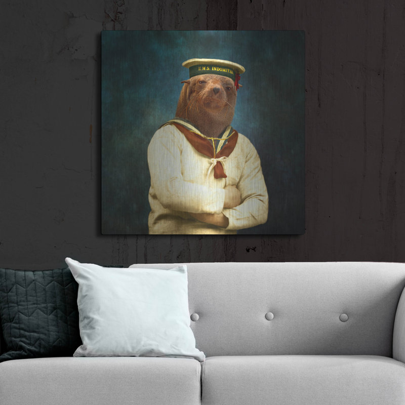 «The Bad Boy» par Martine Roch, H 36 po x l 36 po