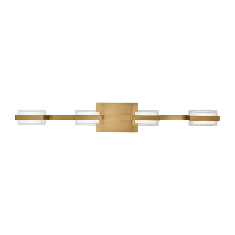 Kamden 4 - Light LED Vanity Light, Natural Brass