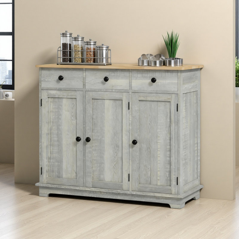 Entryway Accent Cabinet,Home Storage Cabinet,Floor Cupboard, Light Gray