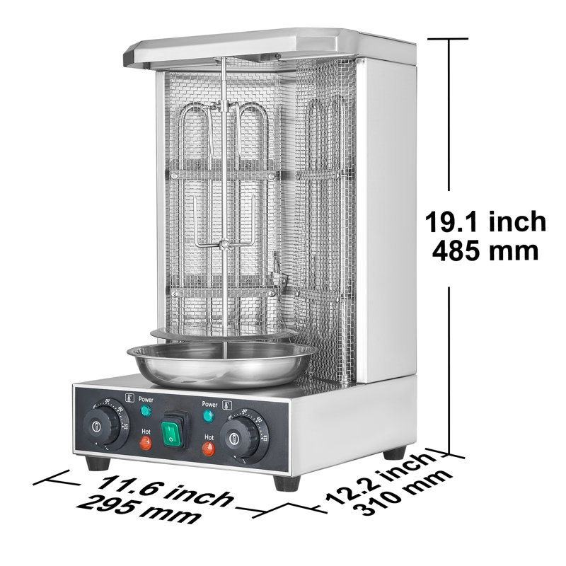 VEVOR 11.6'' Electric Grill with Lid
