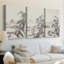 LANDSCAPES Series LII - Toile tendue avec châssis sur mesure - 3 pièces-117252444