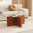 Square Coffee Table with Tempered Glass Table Top