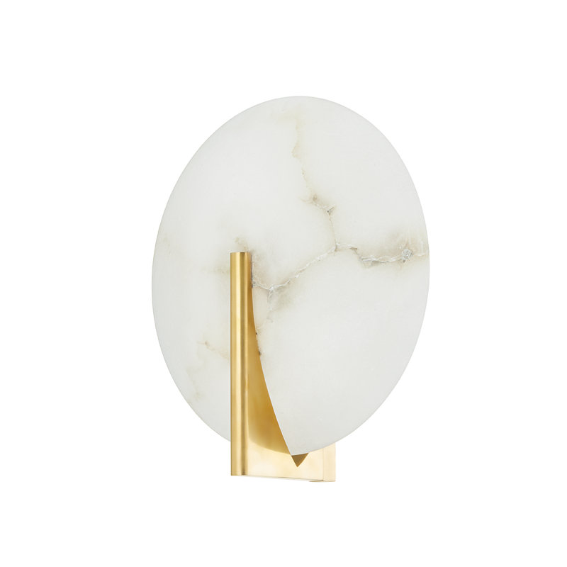 Asteria 1 Light Wall Sconce, Vintage Brass
