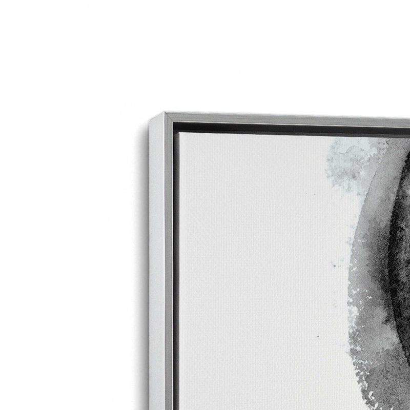 Impression sur toile dans un cadre entrelacé, Chrome poli, H 12,75 po x l 12,75 po