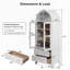 Grand garde-manger arqué 71 po-10911885