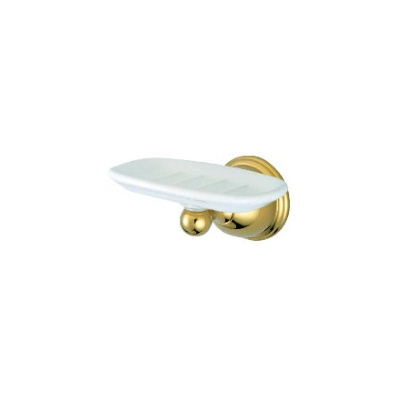 Restoration Chicago Soap Dish, Polished Brass