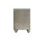 Table de chevet en velours beige Lucienne (comprend seulement la table de chevet)