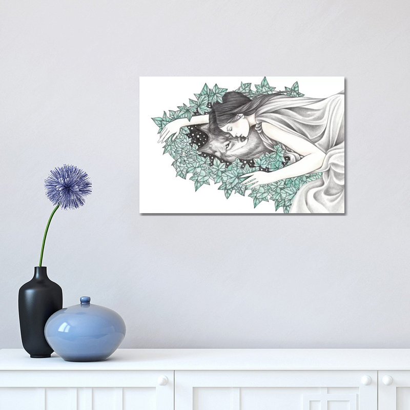 Spirit Wolf by Andrea Hrnjak - Wrapped Canvas Gallery-Wrapped Canvas Giclée, 30.48 cm H x 45.72 cm W
