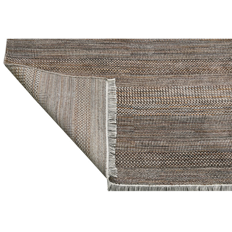High-Quality Hand-Knotted Multi And Brown Area Rug