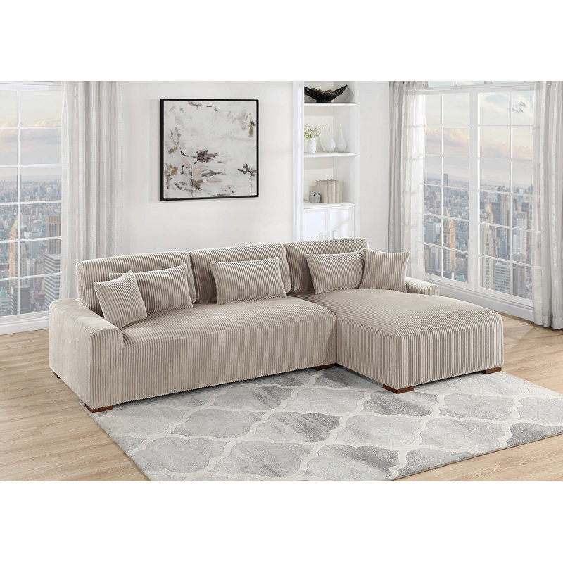 Canapé modulaire moderne 2 pièces Mod, Chameau
