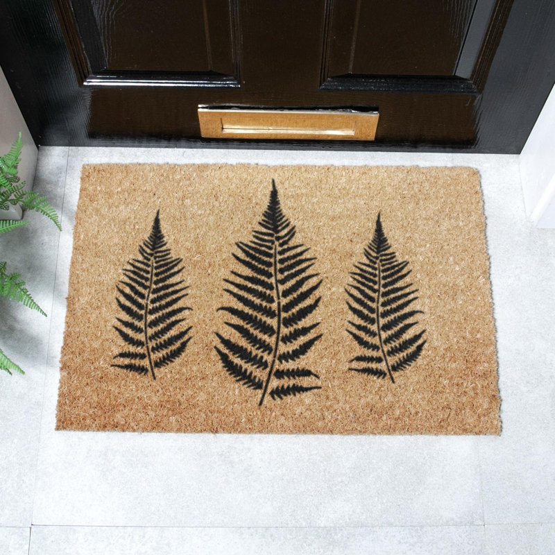 Indoor Doormat, Black/Yellow
