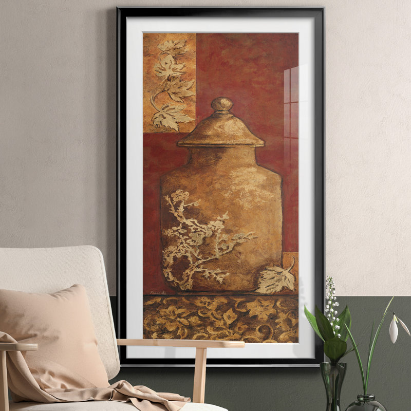 Asian Nuvo I - peinture encadrée, H 22,5 po x l 42,5 po x P 1,5 po, Noir