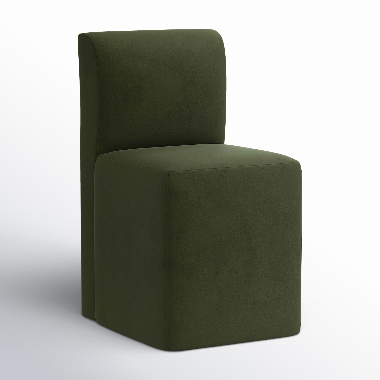 Mendy Linen Parsons Dining Chair, Classic Loden Velvet