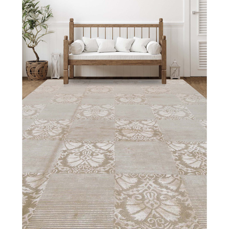 Wool Floral Area Rug