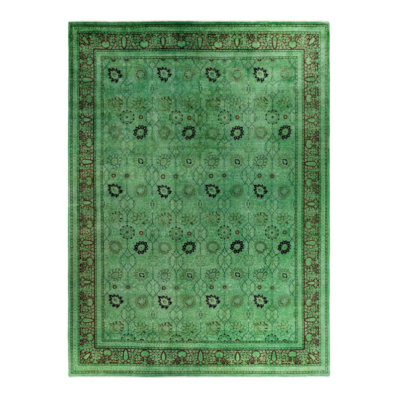 Overyed One-of-a-Kind Rectangle 10'2" X 13'9" Hand Knotted Area Rug