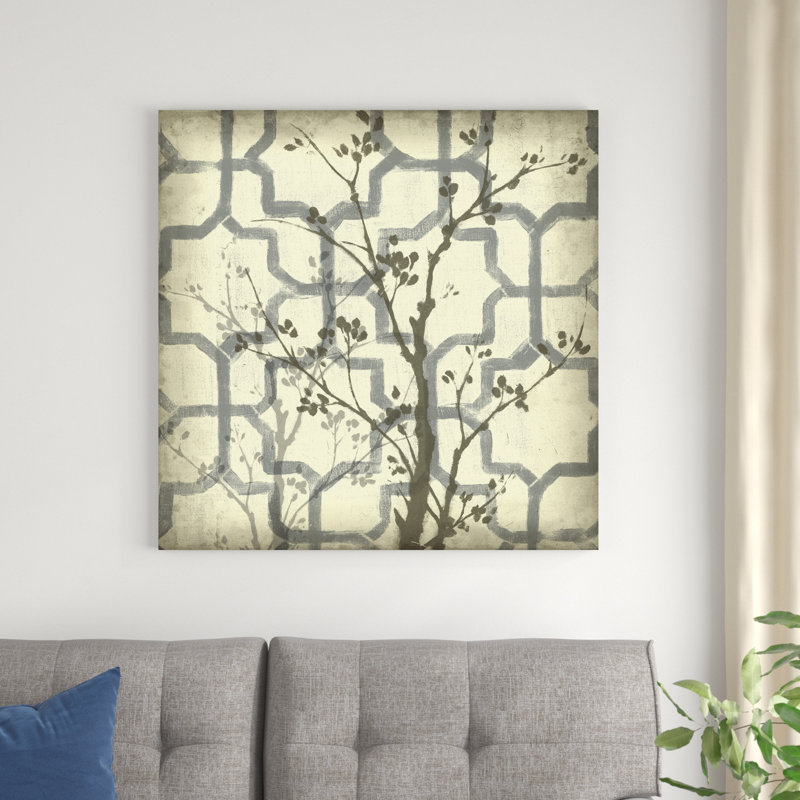 Silhouette et motif VI, H 36 po x l 36 po x P 1,25 po