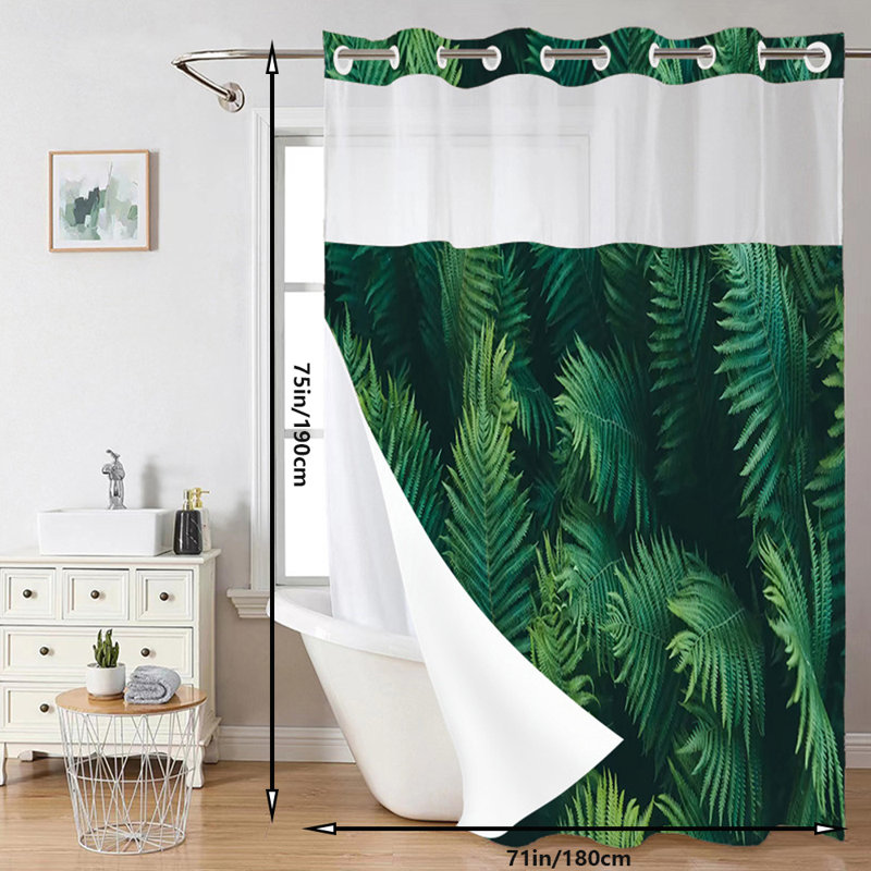 Rideau de douche à double couche