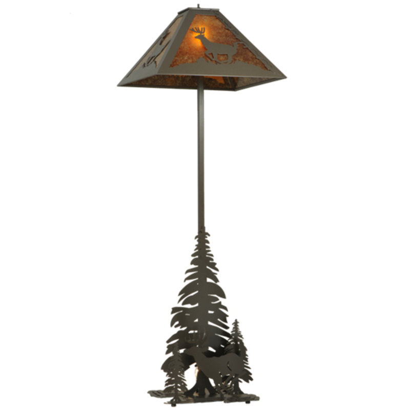 72" High Lone Deer Floor Lamp