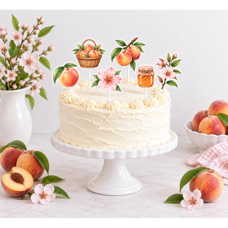 Décorations de gâteau Little Peach Orchard