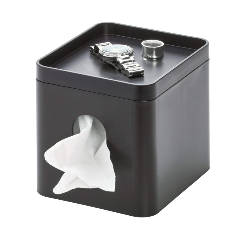 Couvre-boîte de papier-mouchoir avec plateau de rangement, collection Cade