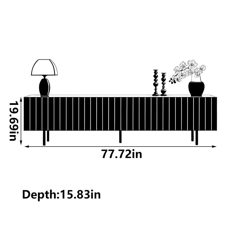 Meuble télé Classic, 77.72