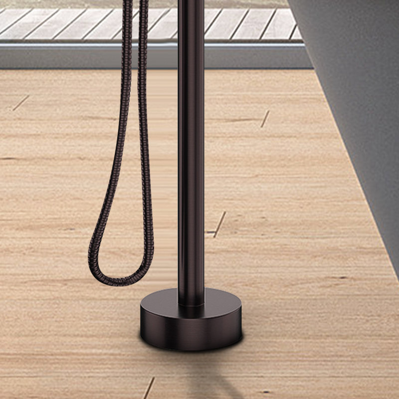Freestanding Tub Filler with Diverter, Oil Rubbed Bronze