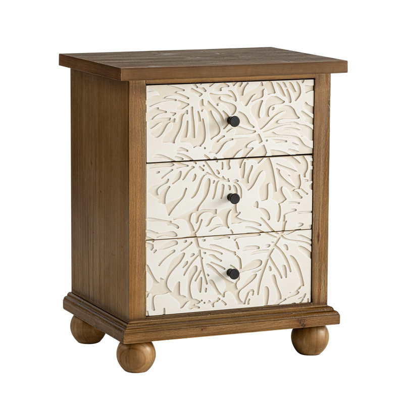 Marro 3 Drawer Bedside Table