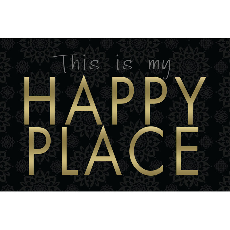 Happy Place - Wrapped Canvas Print, 51cm H x 76cm W x 3.8cm D