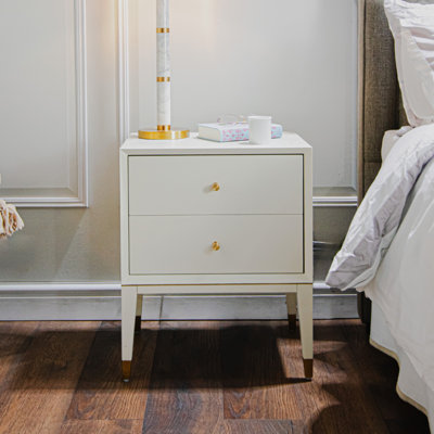 Mumbai 19.68cm W Manufactured Wood Bedside Table