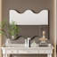 Miroir mural Miroir rectangulaire avec côtés ondulés