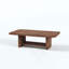 Table basse en éventail avec tablette de rangement inférieure, table de salon de style Mid-Century moderne, meubles d'appoint de style campagnard pour grands espaces, assemblage facile