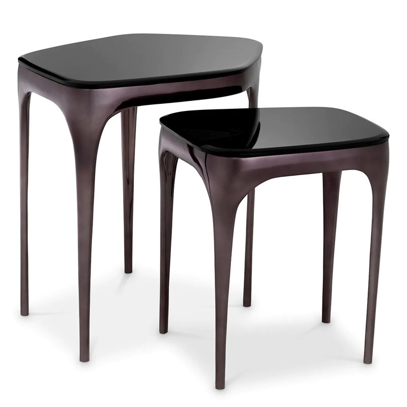 Deacon Glass Nesting End Table