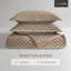 Mini ensemble de couvre-lit en velours 3 pièces, taupe-134532948-134532950