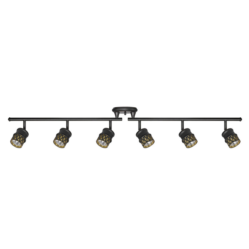 Kearney 46.13'' 6 -Light Swing Arm Track Track Kit with Dimmable and Adjustable Head