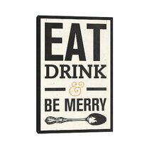 Red and Black Damask Eat Drink Be Merry “Chef” Wall Decor Set