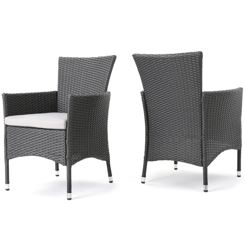 Grey Dining Chairs  2  - Modern Straight Line Elegance, 23.44 In. Deep, 24.23 Wide, 33.34 High, 15.47 Lb. Heavy 2 In Seating For Living & Lounge Area W X H D, Lb